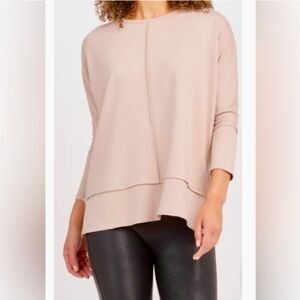Spanx - Perfect Length Dolman Sweatshirt, 3/4 Length Sleeves, Tunic Style